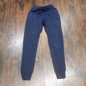 CHAMPION reverse weave joggers XS navy blue back pocket athletic sweatpants